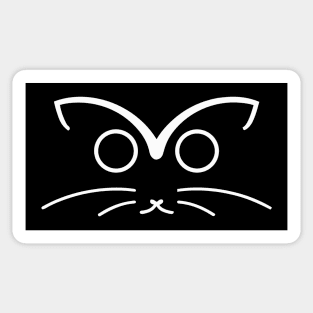 minimalistic cat design Sticker